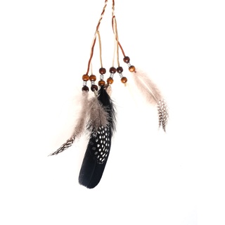 Flgo Boho Ấn Độ Lông Vũ Mũ Đội Đầu Dây Tóc Mũ Đội Đầu Bộ Lạc Hippie Đảng