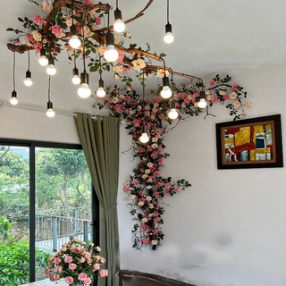 Dây Giả- Dây Hồng Leo Cổ 1m7 Cao Cấp, Decor Nhà Cửa, Khách Sạn, Studio