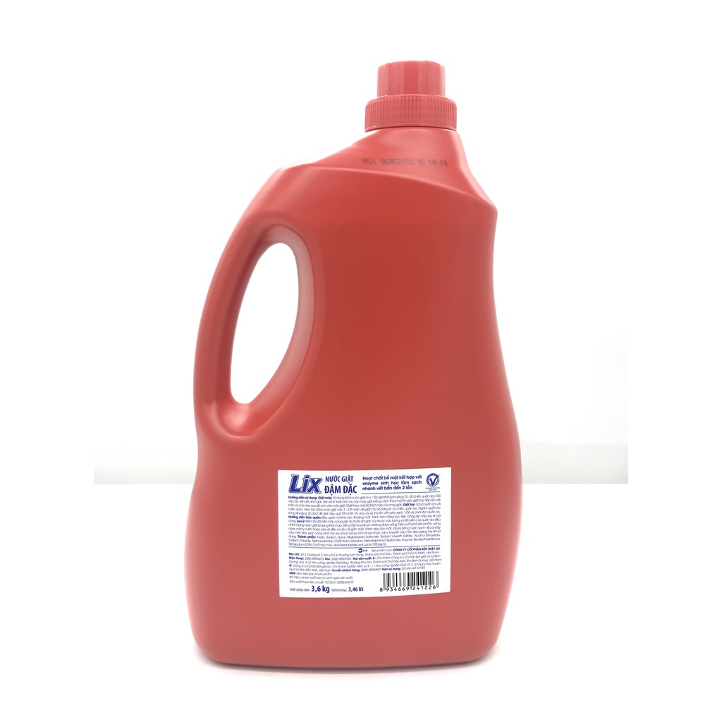 Ảnh Nước giặt Lix đậm đặc hương hoa chai 3.3kg làm sạch cực nhanh vết bẩn NG002 tăng gấp đôi sức mạnh giặt tẩy quần áo 3