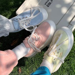 (Sẵn xanh 37) giày Ulzzang đế độn 3cm phong cách Ulzzang