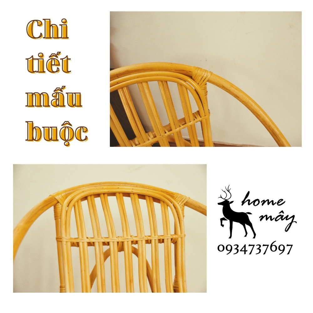Bàn mây, ghế mây tre  đan cao cấp kết hợp bàn mây, phù hợp làm bàn ghế decor / ban công gia đình HOME MÂY