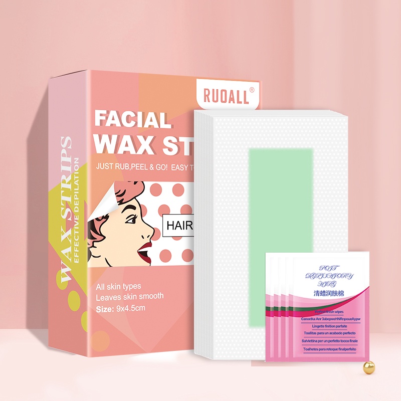 Ảnh RUOALL  sáp tẩy lông đôi môi  (72 miếng + tặng 4 khăn lau sáp dưỡng da) 150g 3