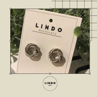 Khuyên tai/Bông tai nữ tròn kiểu dáng độc lạ LINDO