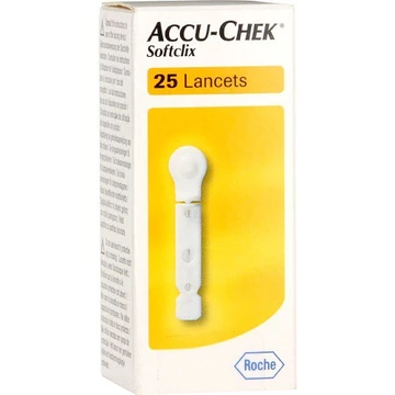 Kim lấy máu Accu Chek Softclix hỗ trợ lấy máu nhẹ nhàng ít đau ( hộp 25 cây )