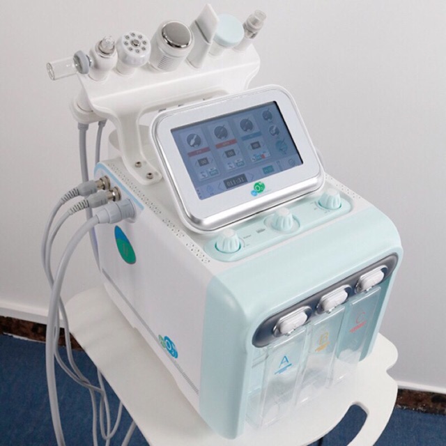 Máy chăm sóc da 6in1 H2O2 xanh bạc hà với đầu bio nâng cơ bản to loại 1 |  Shopee Việt Nam