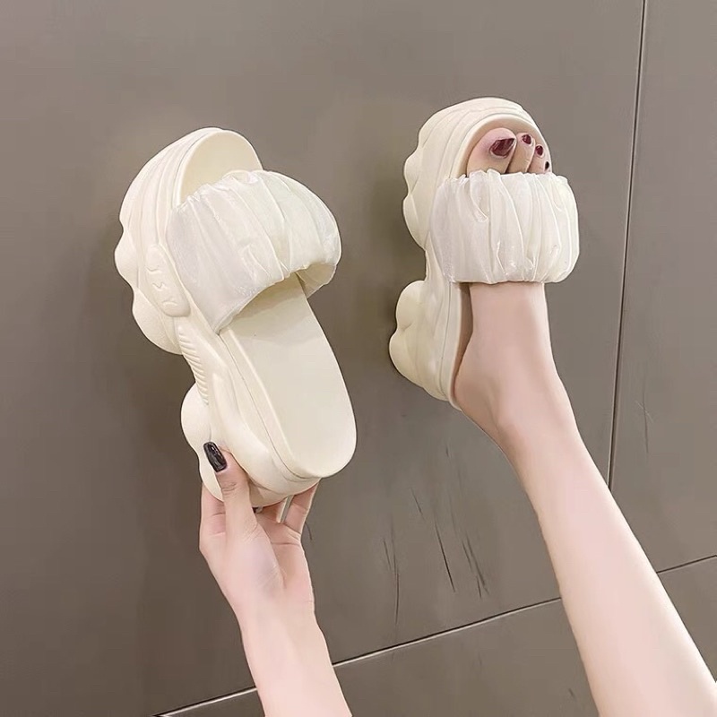 Dép xuồng quai bèo đế cao