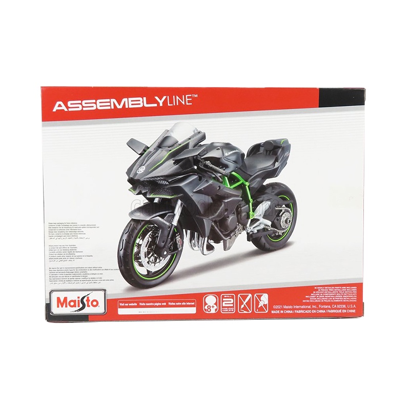 Ảnh Đồ Chơi MAISTO Xe Mô Tô Lắp Ráp Kawasaki Ninja H2TM R Tỉ Lệ 1:12 39198/MT39051AL 3