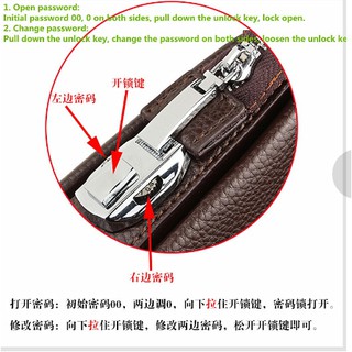 Túi xách nam Ví mã khóa chống trộm