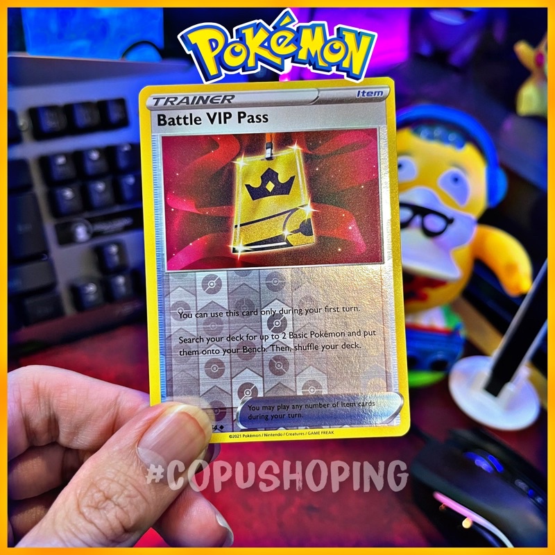 Thẻ bài Trainer Battle VIP Pass TCG Pokémon Holo | Shopee Việt Nam