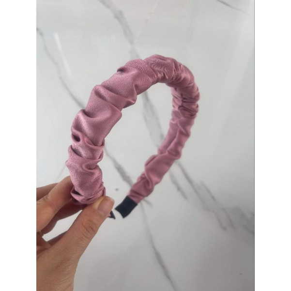 Băng đô 3cm vải lụa ngọctrai, băng đô cài tóc thời trang, mấn đội đầu áo dài, sỉ phụ kiện Khánh Huyền
