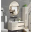 Gương dán tường bình BẦU DỤC gương nhà tắm phòng khách trang trí 42x27cm - Gương Dán Tường Acrylic 3d Hình Oval