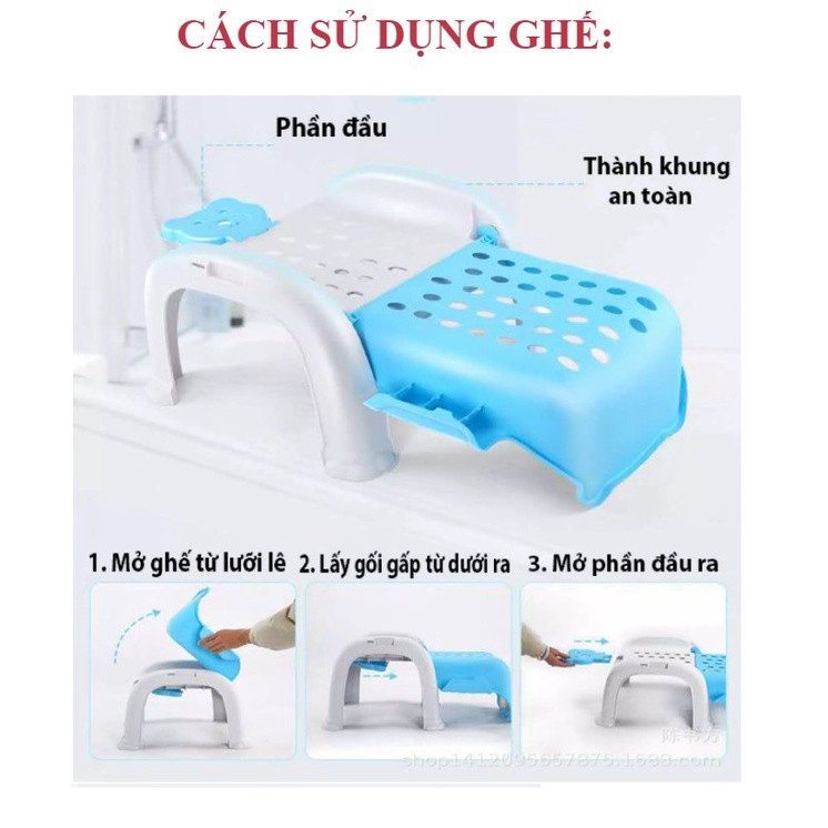 Product image GHẾ ĂN DẶM KIÊM GHẾ GỘI ĐẦU ĐA NĂNG 3 IN 1 HÌNH GẤU CHO BÉ 3