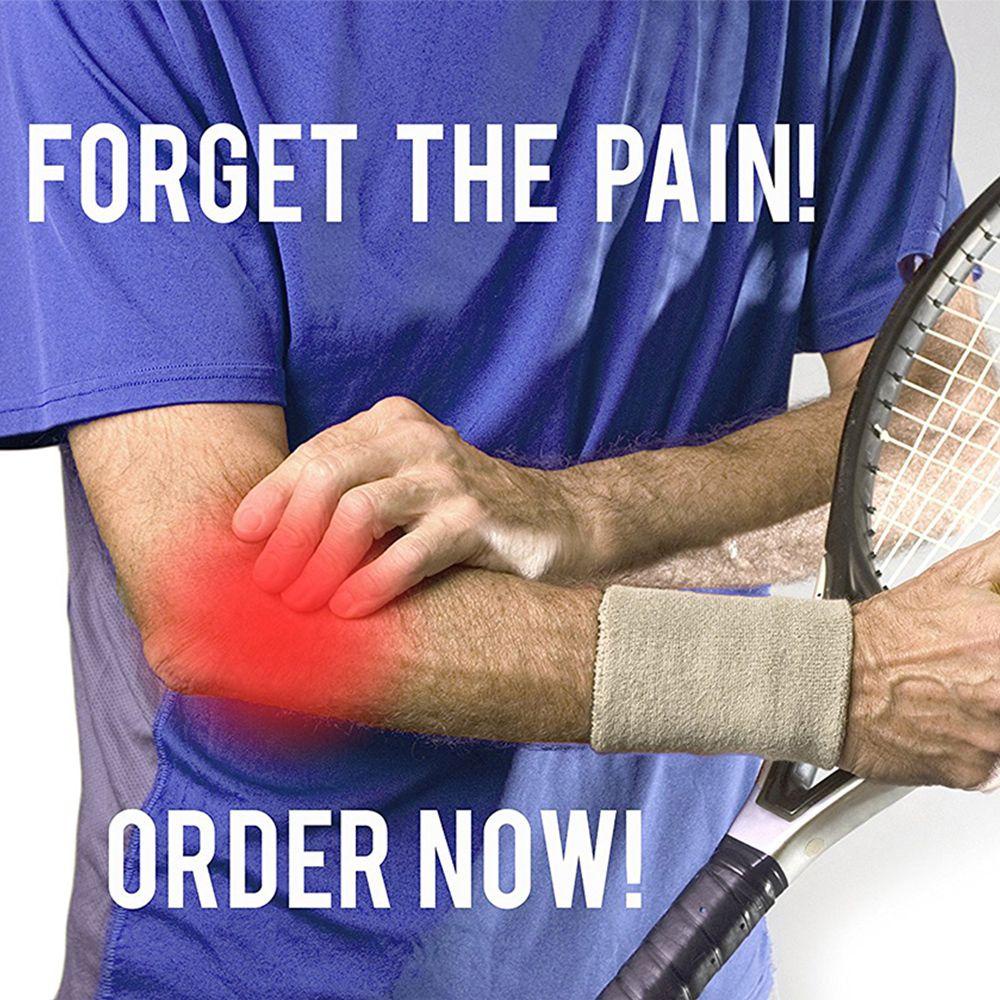 Băng bảo vệ khuỷu tay có thể điều chỉnh, phù hợp cho golfer với miếng đệm giảm shock, cũng bảo vệ cổ tay và đầu gối.