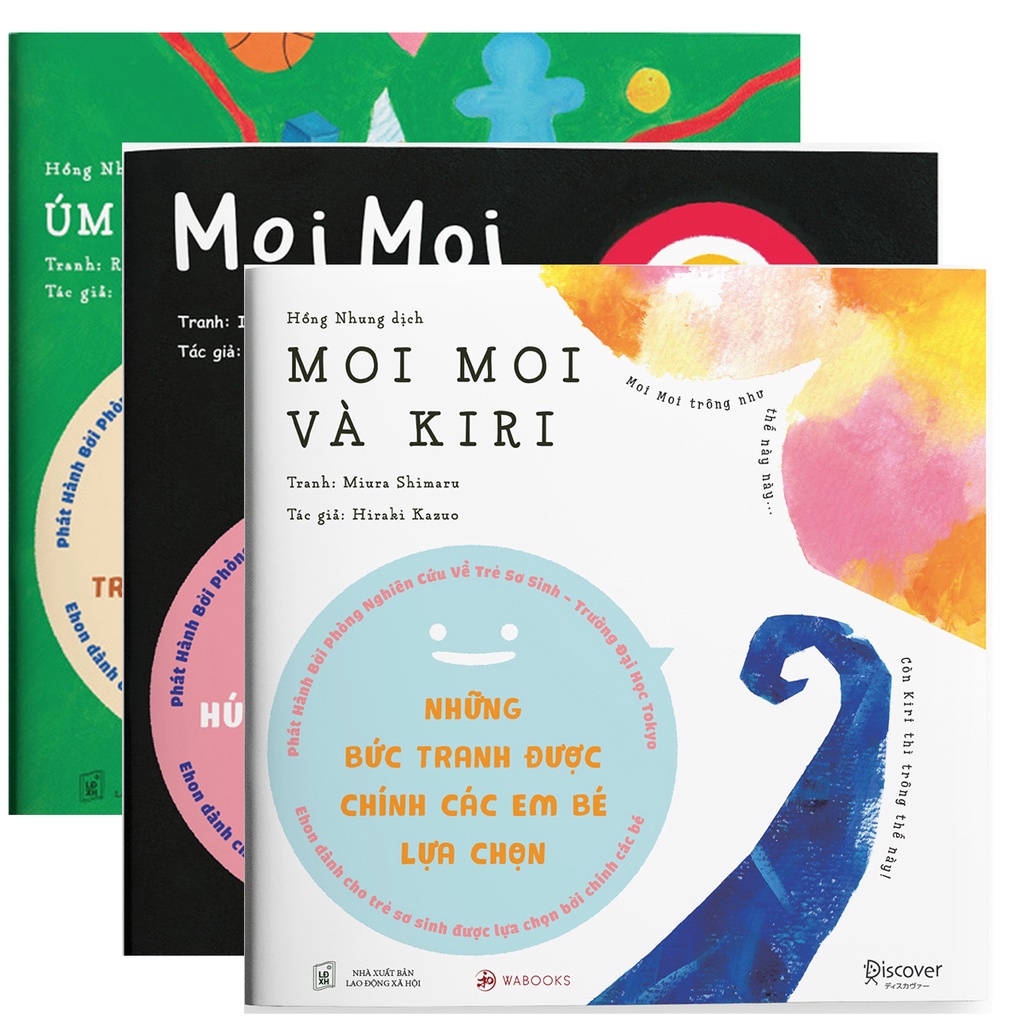 Sách Ehon cho bé Moi Moi và những người bạn trọn bộ 3 cuốn