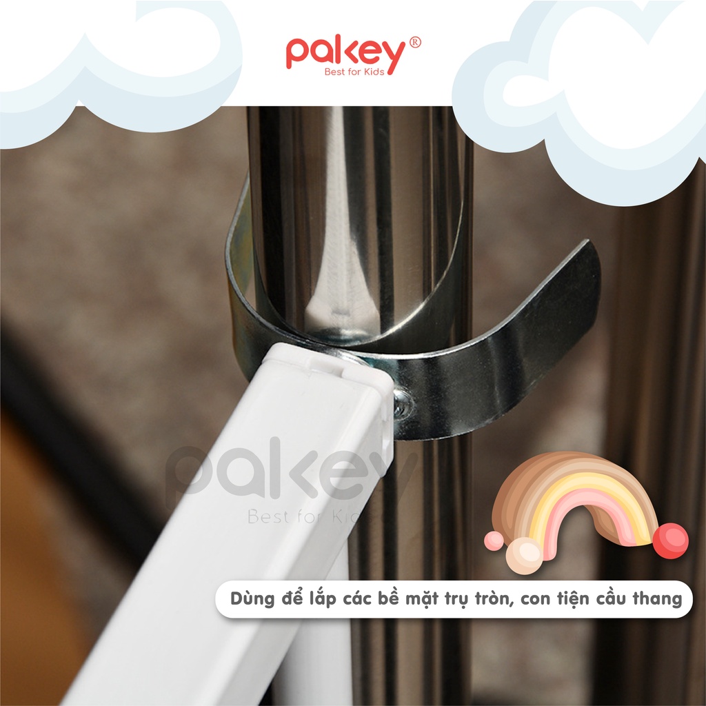 Chốt tròn - vít chữ U cho bề mặt trụ con tiện, chốt thẳng cho thanh chắn cửa chắn cầu thang Pakey