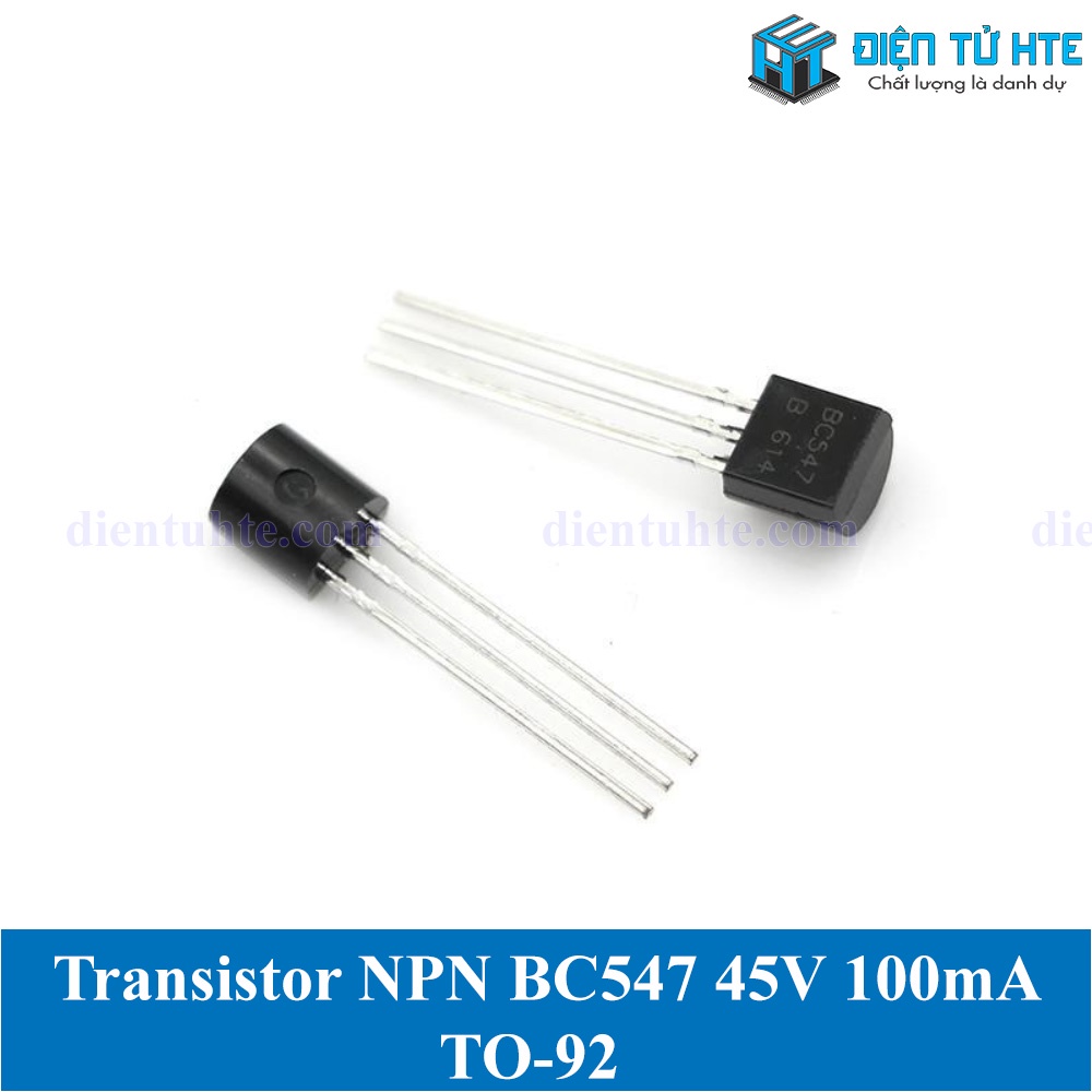 Combo 10 con Transistor BC547 NPN - BC557 PNP 45V 0.1A chân cắm TO-92 ...