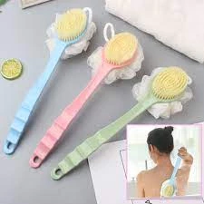 💖 HÀNG HOT 💖 Bàn chải cọ lưng kèm bông tắm xuất Nhật đa năng - Bàn chải massage lưng tiện lợi 2in1- cọ lưng kèm bông tắm