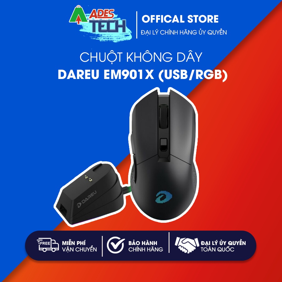 [CHÍNH HÃNG] Chuột Không Dây Dareu EM901X (USB/RGB) | Chuột Gaming ...
