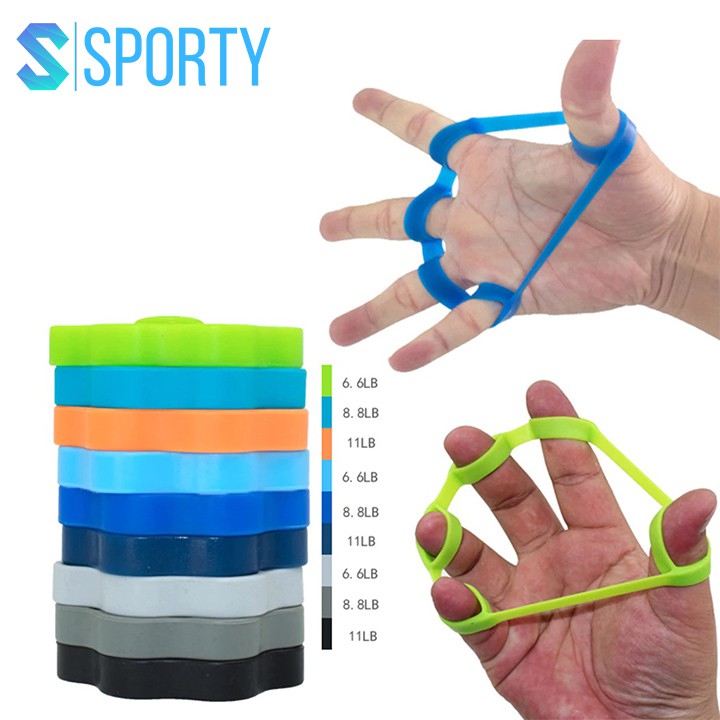 Ảnh Bóp tập cơ tay 5 ngón tay theo cấp độ tập chất liệu bằng silicon mềm, nhỏ gọn SPORTY YGW24 2