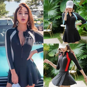 PCF * Bộ đồ bơi một kiểu váy dành cho nữ Bộ đồ tắm dài tay có