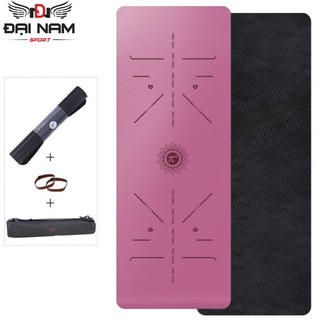 Thảm Tập Yoga Định Tuyến Cao Su Thiên Nhiên PD01 Chính Hãng Đại Nam Sport + Tặng Kèm Túi Và Dây Buộc