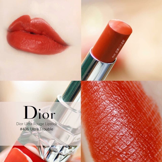 Dior son hot mau 436 Ultra Trouble Ultra Rouge Limited unbox Shopee Vi t Nam