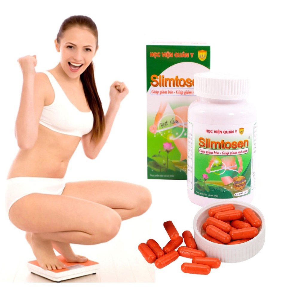 Ảnh Bộ 2 Hộp Giảm Cân An Toàn Từ Lá Sen Slimtosen Extra Học Viện Quân Y Việt Nam (100 Viên/ Hộp)- Hàng chính hãng 2