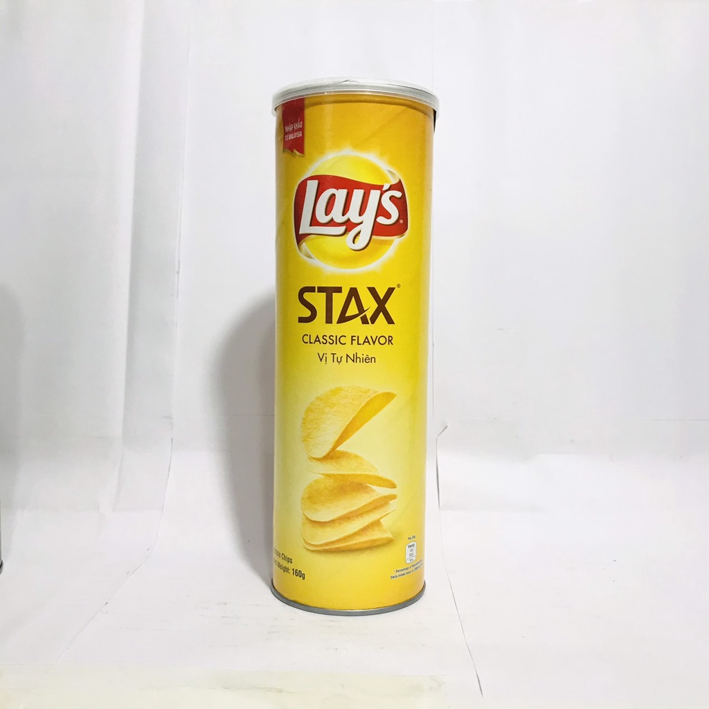 Bánh Snack Khoai Tây Ống Lay's Stax Khoai Tây Miếng 160g (Size lớn ...