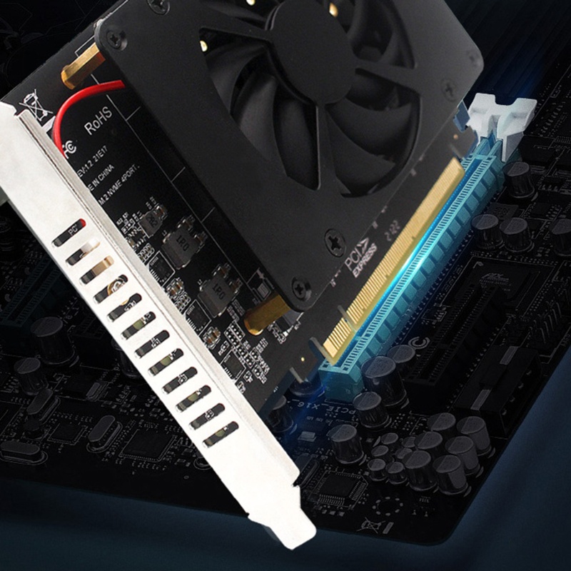 Thẻ chia RR PCI-E PCI-E 4 0 X16 sang NVME cho M 2 cho M cho Key 4 SSD cho RAID Arr