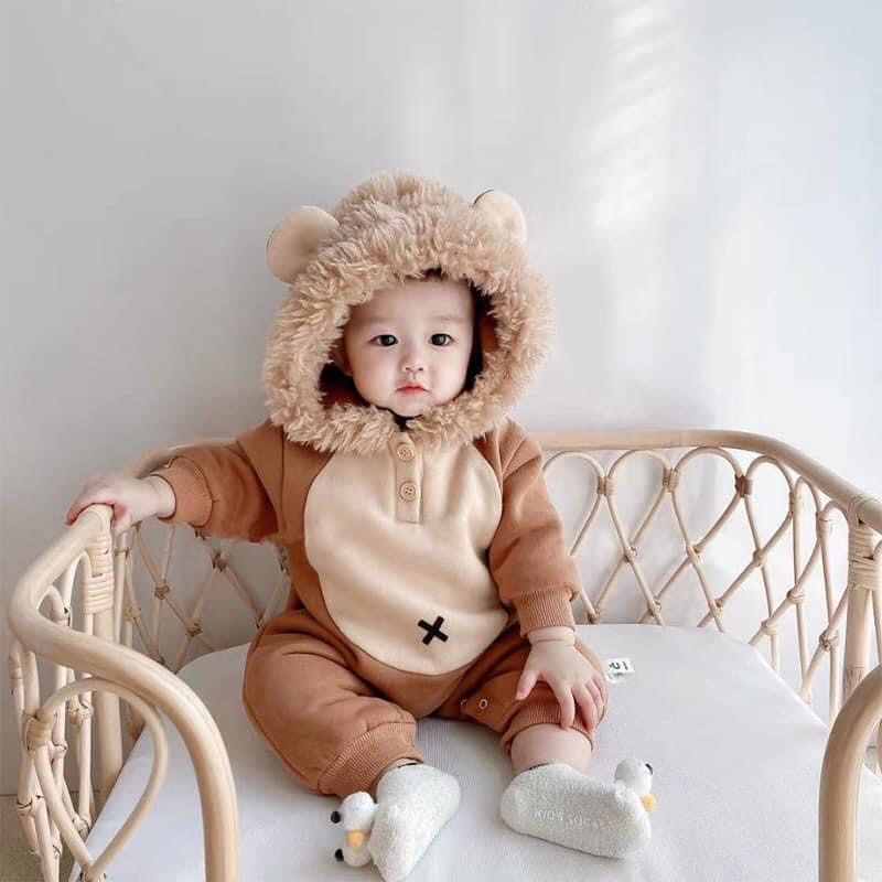 [NGÔ KHOAI MỲ] Áo liền quần/body sleep thú đáng yêu có mũ cho bé