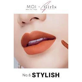 Son MOI Hồ Ngọc Hà, son kem lì mềm môi chính hãng, cam cháy No 6