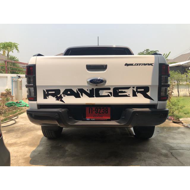 Tem UV cao cấp dán sau xe ô tô Ford Ranger Stickers. Decal chống nước, không bay màu, bong tróc