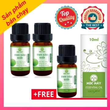 Combo 2 tinh dầu bưởi da xanh Mộc Mây 10ml Tặng 1 tinh dầu bưởi da xanh Mộc Mây 10ml từ thiên nhiên