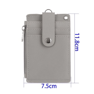 JOYFULLIFE Hộp đựng thẻ ID Di động Da PU Văn phòng Móc khóa làm việc