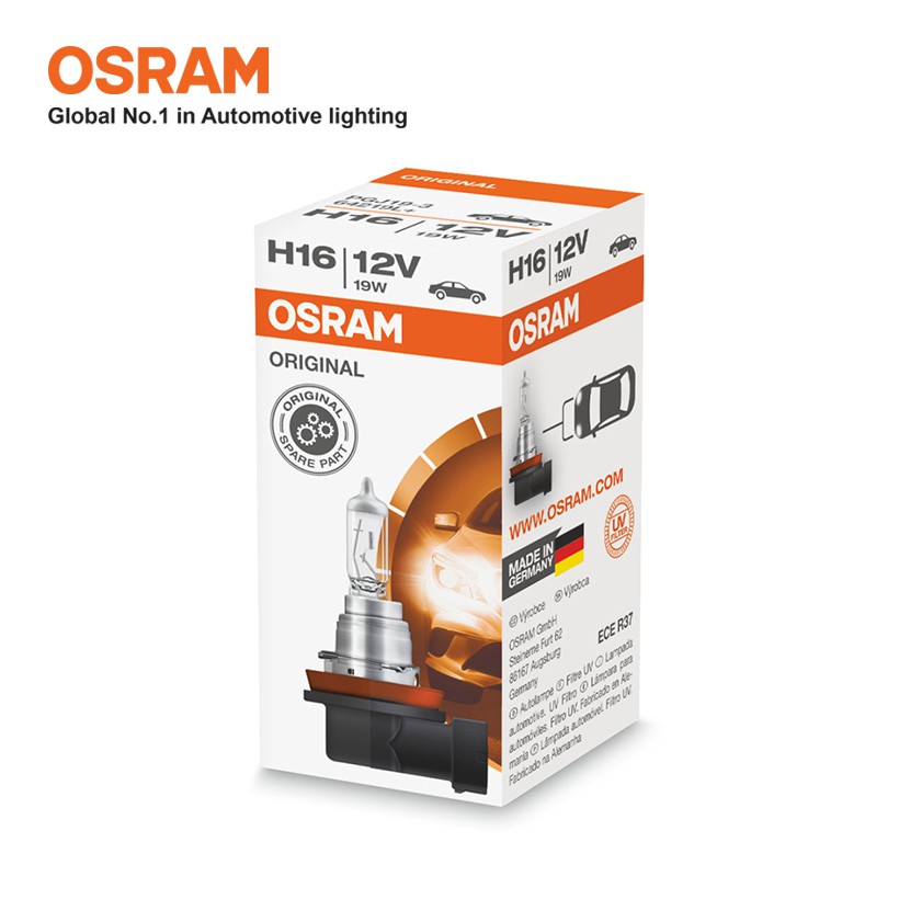 Bóng Đèn Pha/Cos Halogen OSRAM Original Dùng Cho Xe Ô Tô Xe Hơi Chân H16 12V 19W 64219L - 3200K 500LM