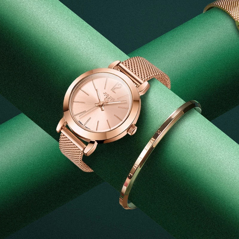 Mô tả Combo Đồng hồ nữ Julius Ja-732 + vòng tay Julius | Julius Official - 3