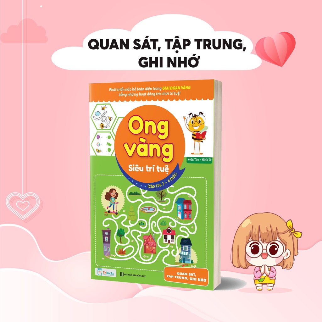 Sách - Combo Ong vàng siêu trí tuệ - Phát triển tư duy toàn diện cho bé