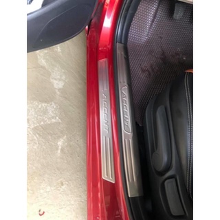 Ốp bậc cửa, nẹp bước chân trong, ngoài xe Hyundai Accent 2018 - 2021, 2022, 2023, inox cao cấp, sáng bóng