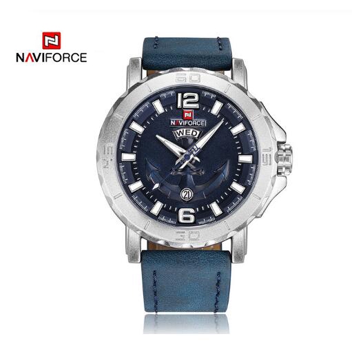Đồng hồ đeo tay NAVIFORCE NF9122 bộ máy thạch anh phong cách quân đội thể thao thời trang thường ngày dành cho nam