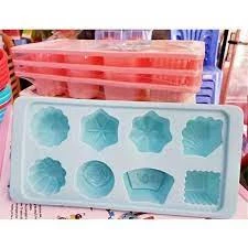 ⭐ VỀ SLL ⭐ Khay Đá, Khuôn Làm Đá Làm Thạch 8 Viên Nhựa Dẻo Cao Cấp