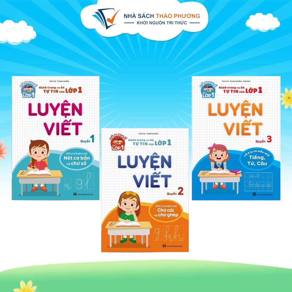 Ảnh Sách - Luyện viết (Bộ 3 quyển lẻ) - Hành trang cho bé tự tin vào lớp 1 2