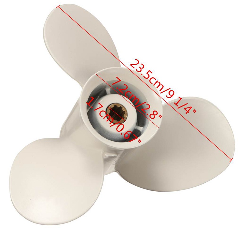 Cánh Quạt 8 Cánh Quạt 9.9-15HP 63V-45945-10-EL 9-1 / 4X9 Bằng Hợp Kim Nhôm Cho Yamaha