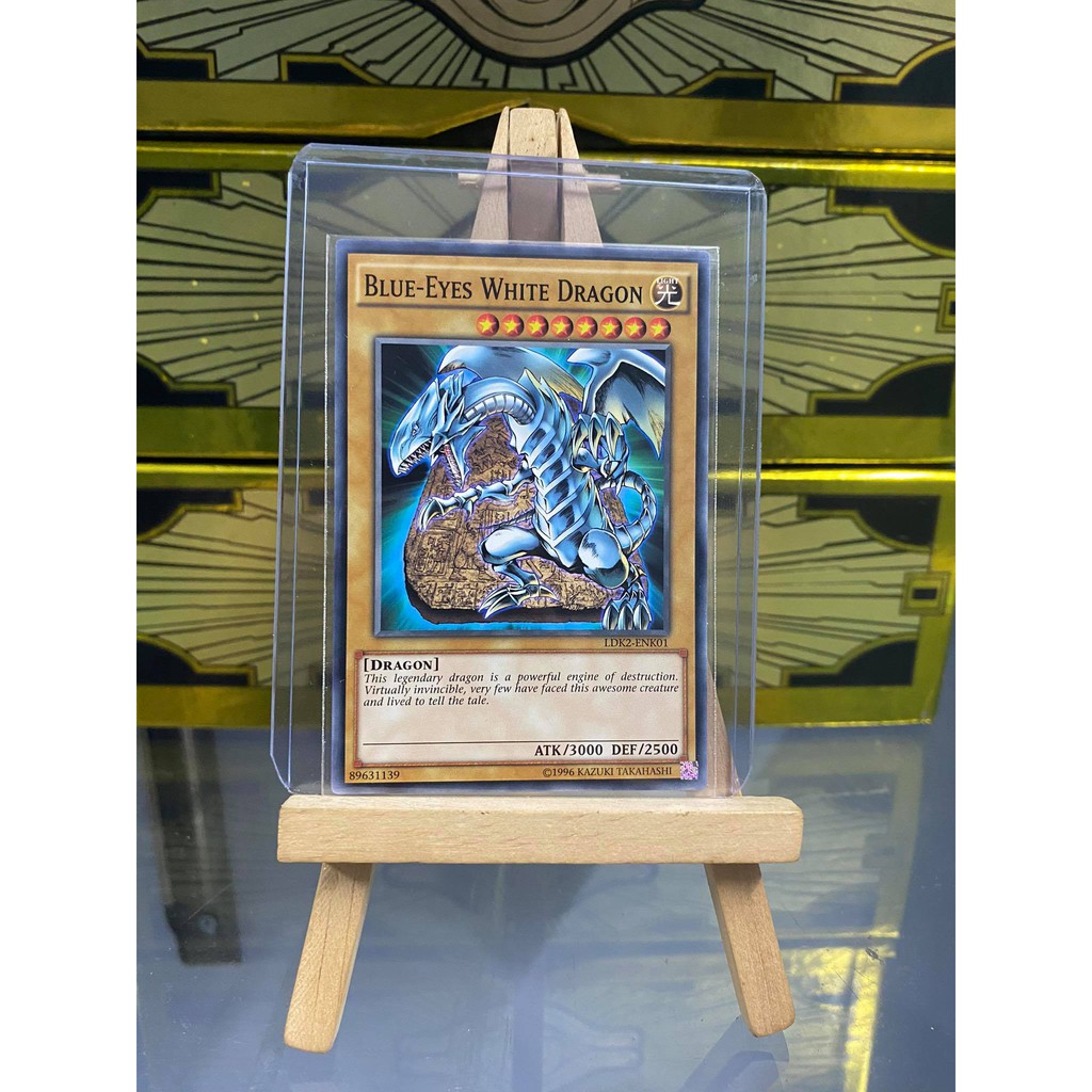 yugioh ldk2-enk01 limited ed blue-eyes white dragon common card Amazon.com: Blue-Eyes White Dragon (Version 2) - LDK2-ENK01 - Legendary  Decks II - Common