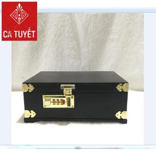 [Siêu Rẻ]HỘP ĐỰNG TRANG SỨC GỖ HƯƠNG LOẠI CAO CẤP KHÓA MÃ SỐ
