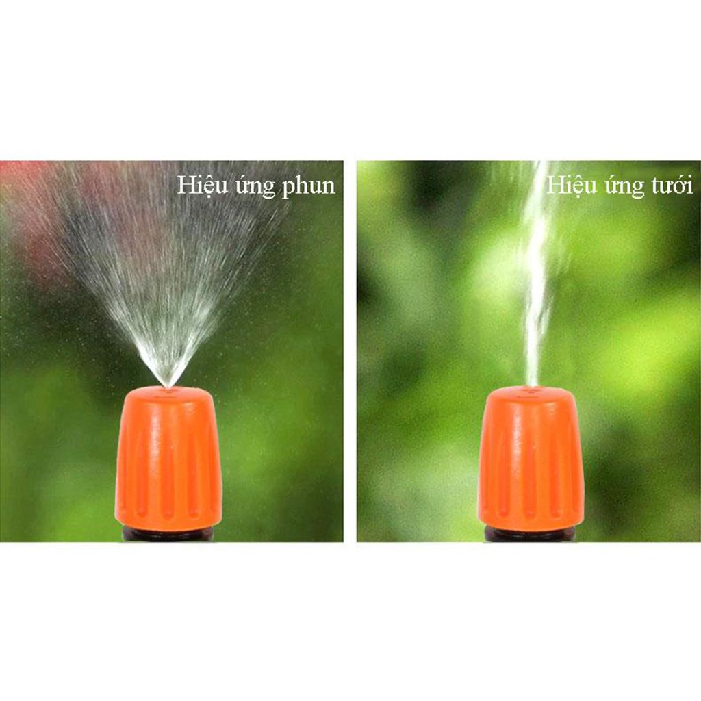 Béc Phun Sương 1 Hướng Màu Cam Kèm tê 8mm  Siêu Mịn Tưới Cây, Tưới Hoa , Làm Mát Kèm Nối Nhanh T 8mm