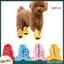 Bộ 4 chiếc giày sandal đế cao su chống trượt màu trơn cho thú cưng đi dạo