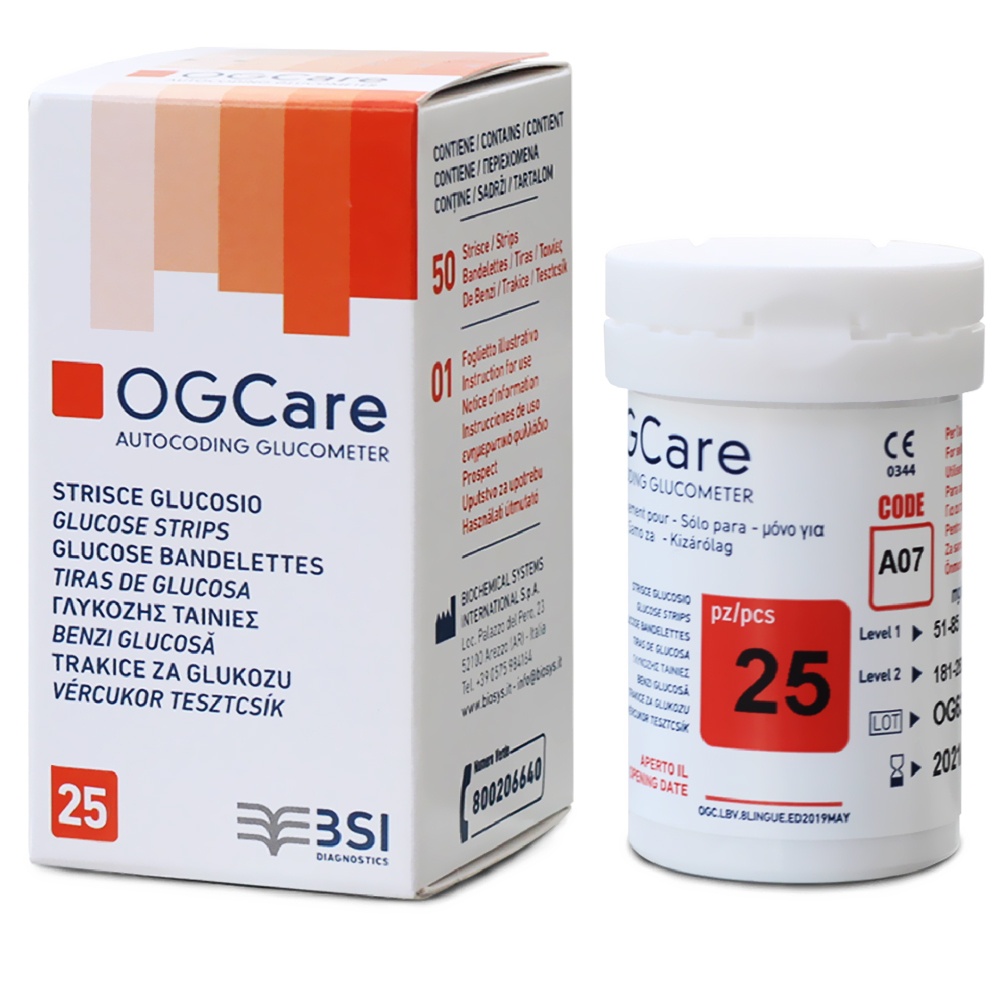 Ảnh Que thử đường huyết OGCARE hộp 25 que date xa chính hãng - MEDICAL 4