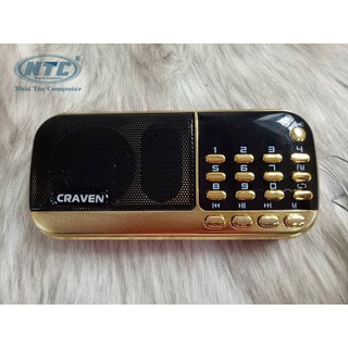 Loa đa năng Craven CR-836s FM/Thẻ nhớ/USB/Tai nghe/Đèn Pin - 2 Pin, Dung lượng 4400mAh