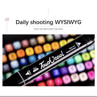 TOUCH COOL / TOUCH COLOR - Bộ bút lông hai đầu marker 30/40/60/80 màu 🐻💕 vẽ trang trí, vẽ tranh, lên ý tưởng thiết kế