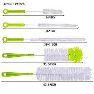 Set 5 Cọ Cán Dài Vệ Sinh Bình Nước / Ống Thủy Tinh / Ống Nước Cho Bé